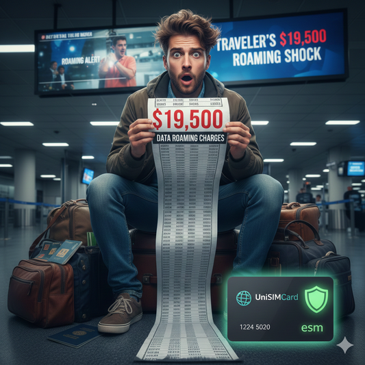 The $19,500 Roaming Shock. Why It Will Never Happen with a UniSIMCard Data eSIM